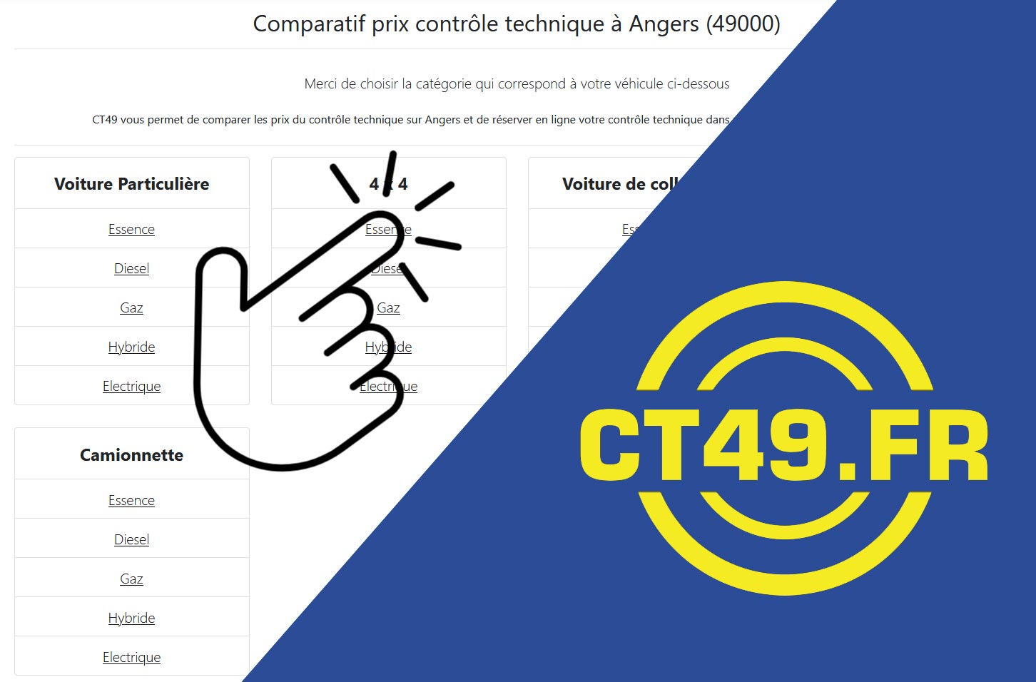 Comparateur de prix des Contrôle technique à Angers