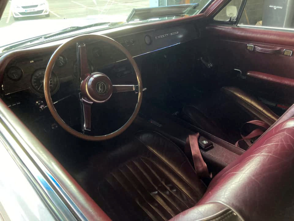 Mercury Cougar 1967 Vue intérieur contrôlée au Votre centre de contrôle technique automobile, camping cars et utilitaires jusqu'à 3.5 T à Angers, quartier du Carré d'Orgemont, 2 rue du petit damiette.<br>Accueil, explications et services de qualité. Parking et salle d'attente. Réservation en ligne immédiate sans CB.