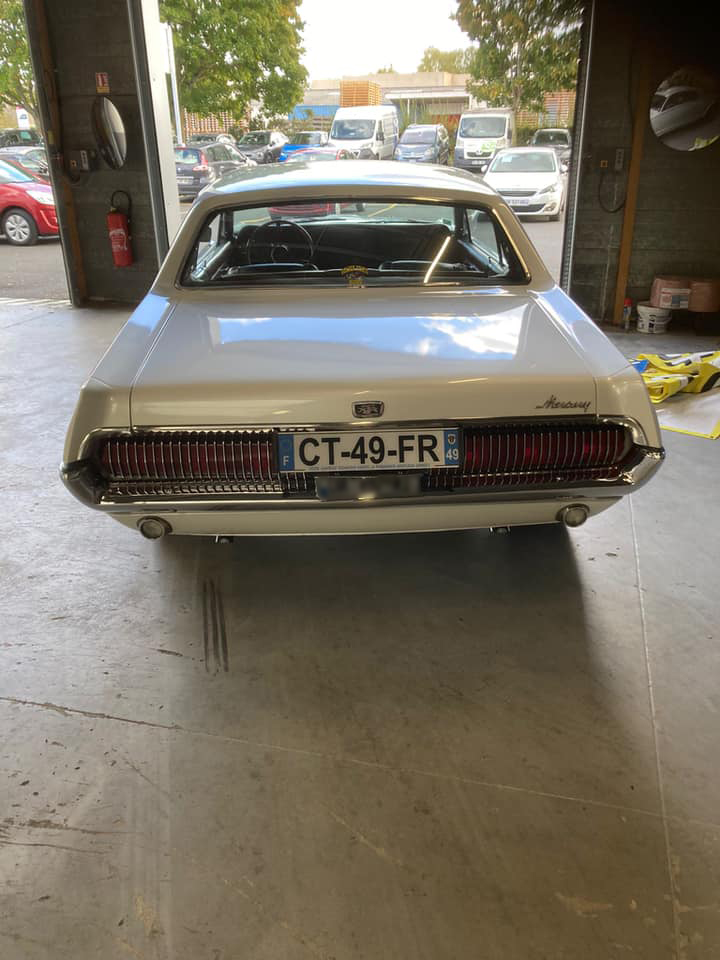 Mercury Cougar 1967 Vue arrière contrôlée au Votre centre de contrôle technique automobile, camping cars et utilitaires jusqu'à 3.5 T à Angers, quartier du Carré d'Orgemont, 2 rue du petit damiette.<br>Accueil, explications et services de qualité. Parking et salle d'attente. Réservation en ligne immédiate sans CB.