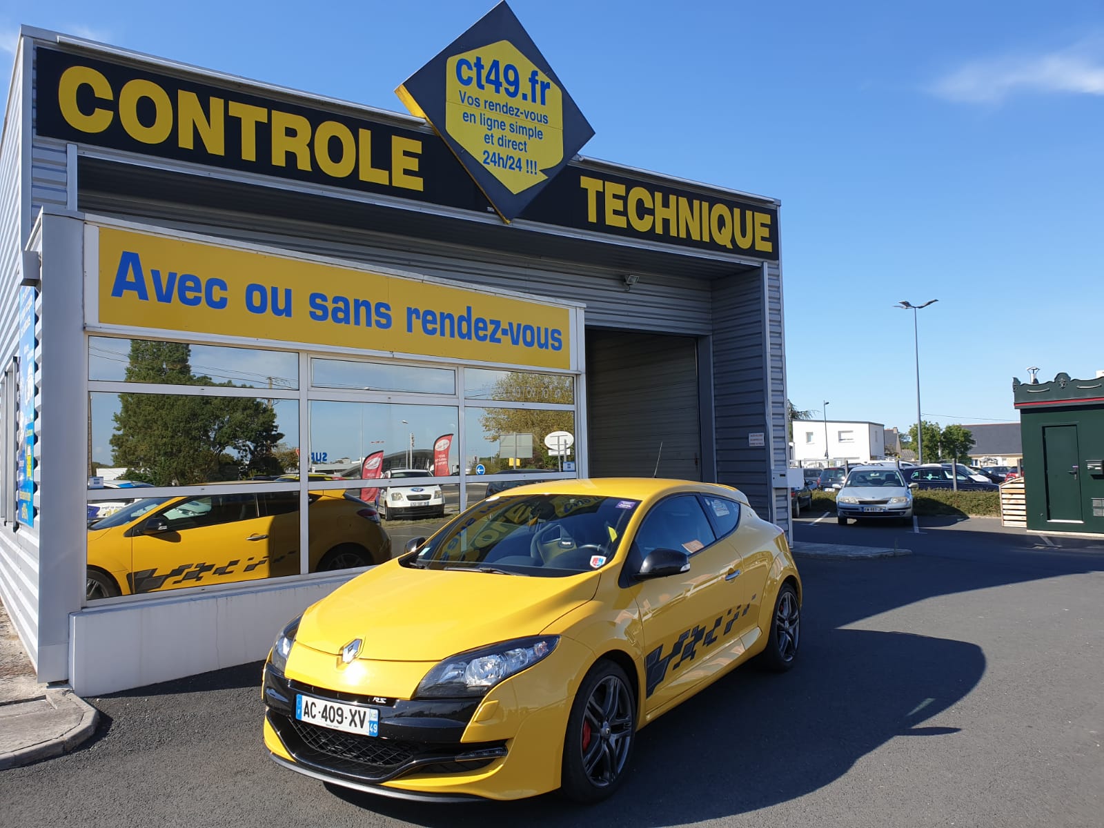 Megane RS de 2009 Vue profil bis contrôlée au 